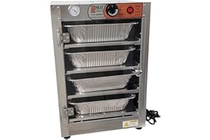 HEAT MAX HeatMax 162224 Acrylic Door Catering Full Size 3.25" Tall Pans Hot Box Food Warmer, The Original and The Best, NSF/UL Certified Great for Schools and Churches - Made in USA with Service and Support