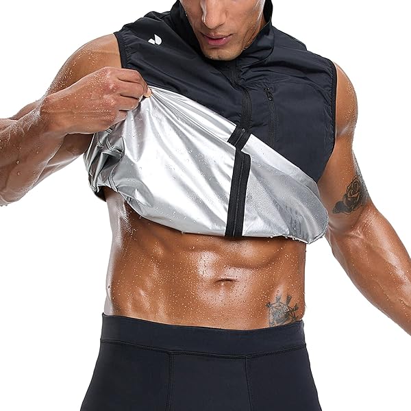Kewlioo Men's Heat Trapping Vest Weight Loss Mens Sweat Vest