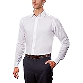 Calvin Klein Mens Dress Shirt Regular Fit Non Iron Stretch Solid