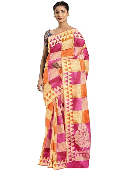 Banarasi Poly Silk Saree, with Un-stitched Blouse Piece - Powerloom made Traditional Banarasi Sari for Women by ART Retail