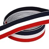 COTOWIN 1" Double Face Plush Elastic,Three Color Stripe Soft Comfortable Sewing Elastic Band - 3 Yards