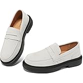 BEAUSEEN Women's Suede Penny Loafers Casual Lightweight Slip On - Comfortable Walking Shoes,Chic Flat for Work & Travel