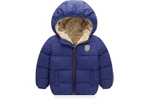 Vmterliya Winter Coats for Toddler Kids Infants Baby Boys Girls Light Puffer Warm Thick Hooded Down Jacket for 2-7 Years