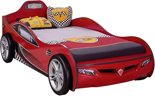 Single 3 Ft Coupe Kinder Auto Bett Rot Weiss Rot Amazon De