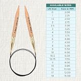 KnitPro Basix Beech Fixed Circular Needles 40 inch 7.00mm view 4