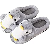 LANFIRE Penguin slippers Womens Animal Slippers Novelty Cozy Fuzzy Slippers Soft Plush Winter Warm House Shoes