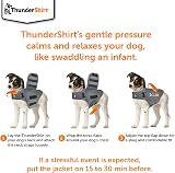 Thundershirt Dog Calming Jacket Large Grey Anxiety Coat view 6