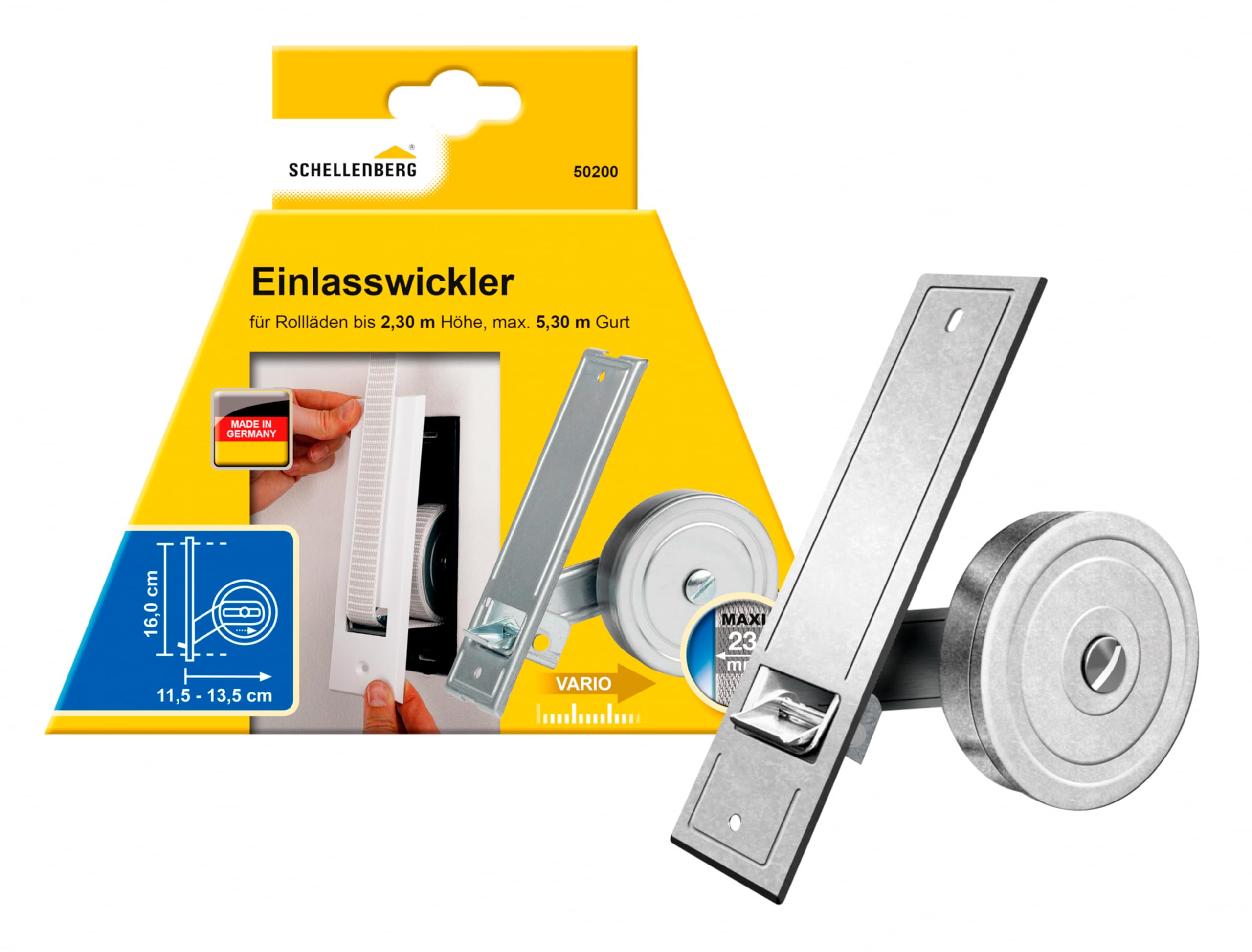 Schellenberg 50200 – Maxi Inlet Roller, 16 cm