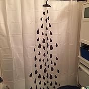 Amazon Com Ikea Tvingen Polyester Shower Curtain 71 X 71 Inch