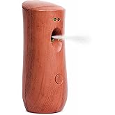 Automatic Air Freshener Spray Dispenser: Automatic Spray Dispenser with Elegant Wood Design for Commercial or Home Use (1-Pack), Battery Powered Free Standing or Wall Air freshener, Three Time Release