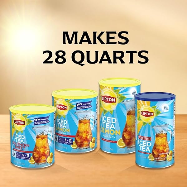 LIPTON UNSWEETENED ICED TEA MIX, MAKES 28 QUARTS (PACK OF 1)