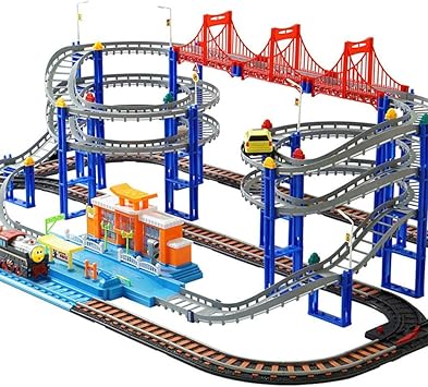 slot car and train set