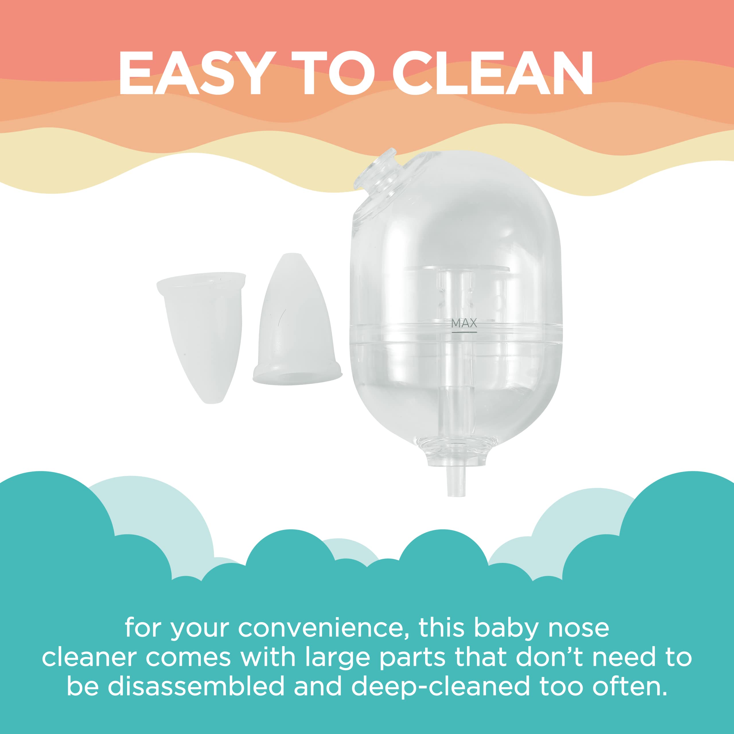 Pro Baby Nasal Aspirator - Built-in Music & Night Light - Rechargeable Nose Booger Sucker for Infants Babies Kids Toddlers - Snot Removal
