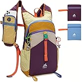 UtiaMiaoGonGo 15L Small Hiking Backpack Travel Daypack Colorful Lightweight Packable Foldable Casual Backpack for Women Men