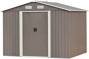 Amazon.com: Casa de herramientas para patio y cobertizo de