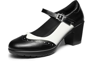 DREAM PAIRS Women's Oxfords Mary Jane Dress Shoes Heels for Women