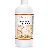 Orange Naturals - Magnesium Glycinate Liquid, 450ml 30-Servings Natural Citrus Flavour - Helps to Maintain Bones and Teeth an