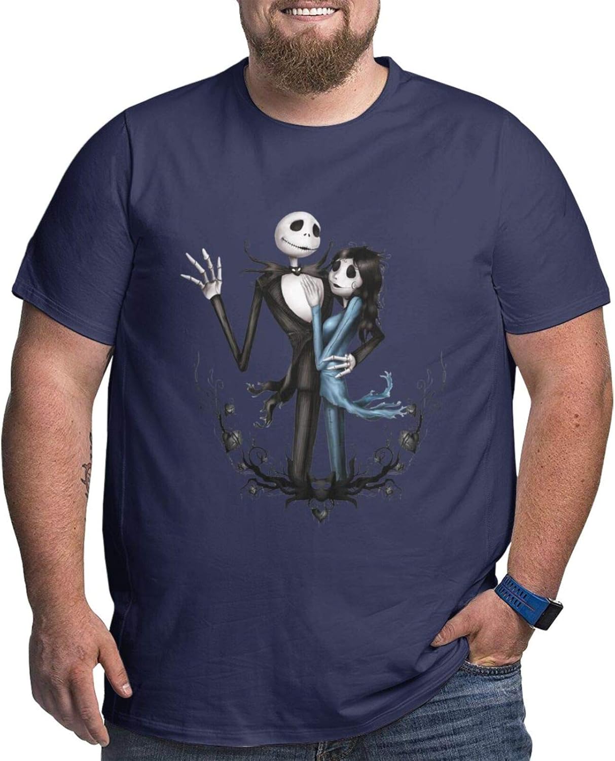 Nightmare Before Christmas Jack Men's Plus Size T Shirt Nightmare Before Christmas Shirts