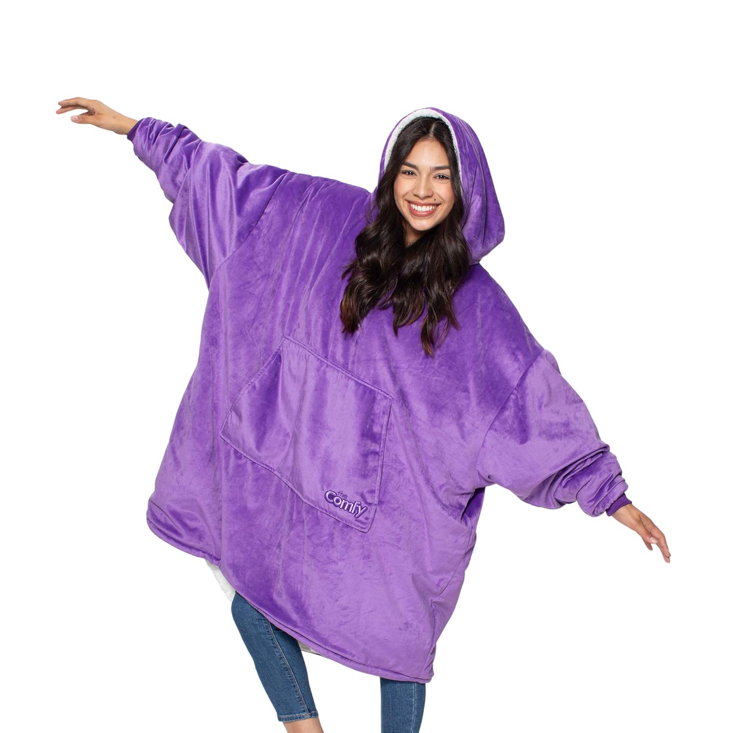 THE COMFY: Original Blanket Sweatshirt, Seen on Shark Tank, Invented by 2 Brothers, Warm, Soft, Cozy, Multiple Colors, 1 Size Fits All, Women, Wife, Girls, Friends
