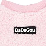 Zunea Pink Winter Fleece Dog Coat Small Size S Chest 32cm Back 20cm view 8
