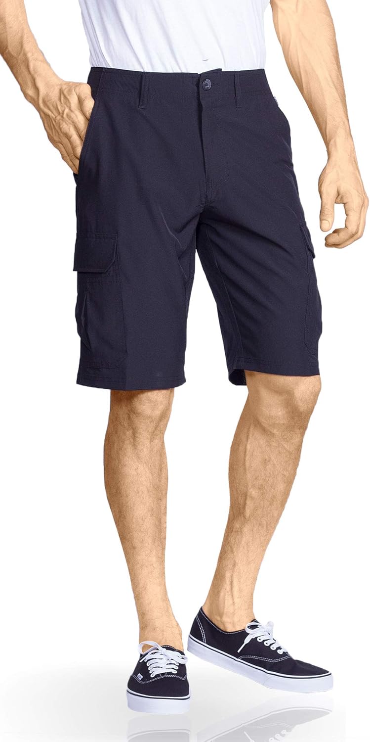 Mens Cargo Shorts Hybrid Quick Dry Stretch Tactical Casual Short: Clothing