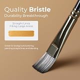 Nicpro 12 PCS Artist Paint Brush Set for Acrylic Oil Watercolor Gouache view 3