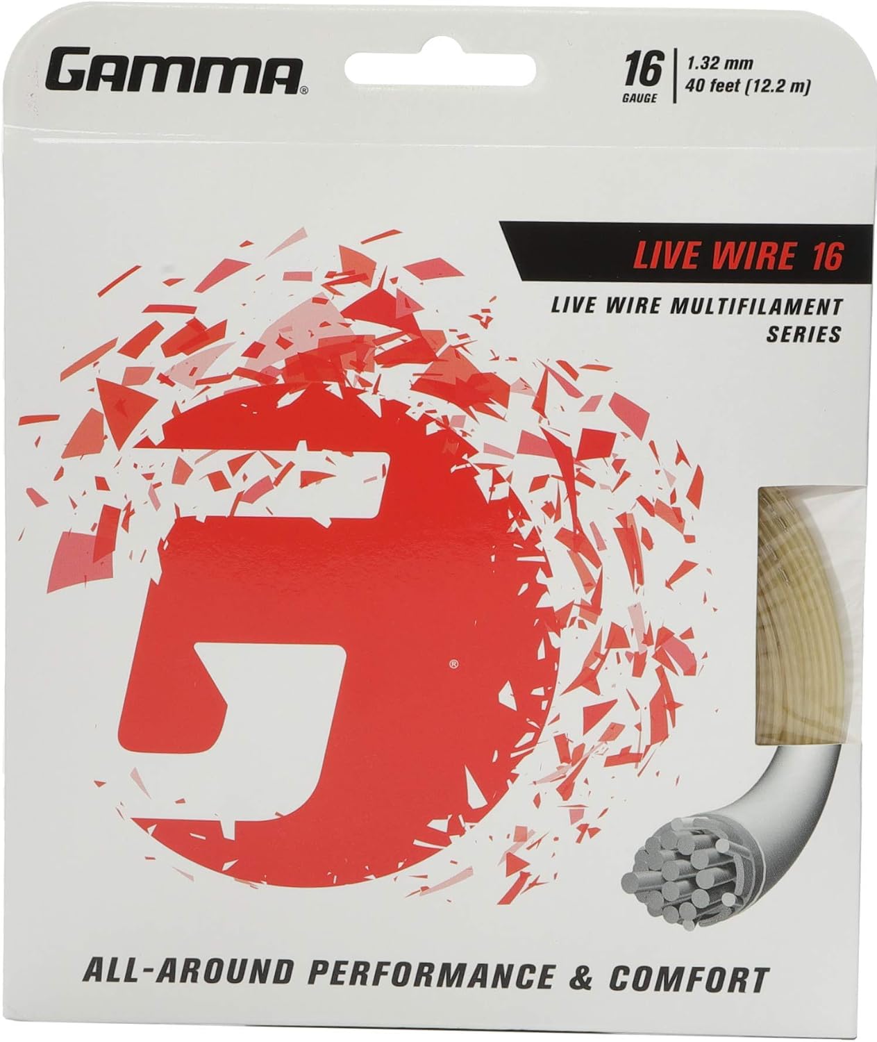 Gamma Live Wire String Set - Off-White, 1.32 mm