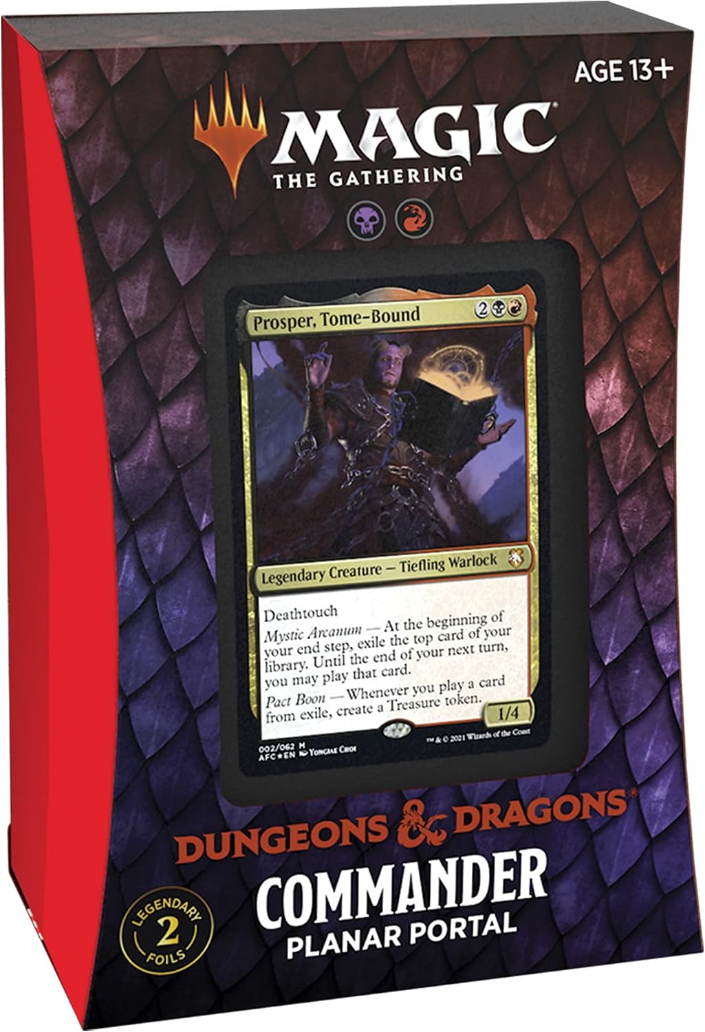 Magic: The Gathering Adventures in the Forgotten Realms Commander Deck - Planar Portal (Red-Black), 6.5 x 2.2 x 8.6 inches - Image 3