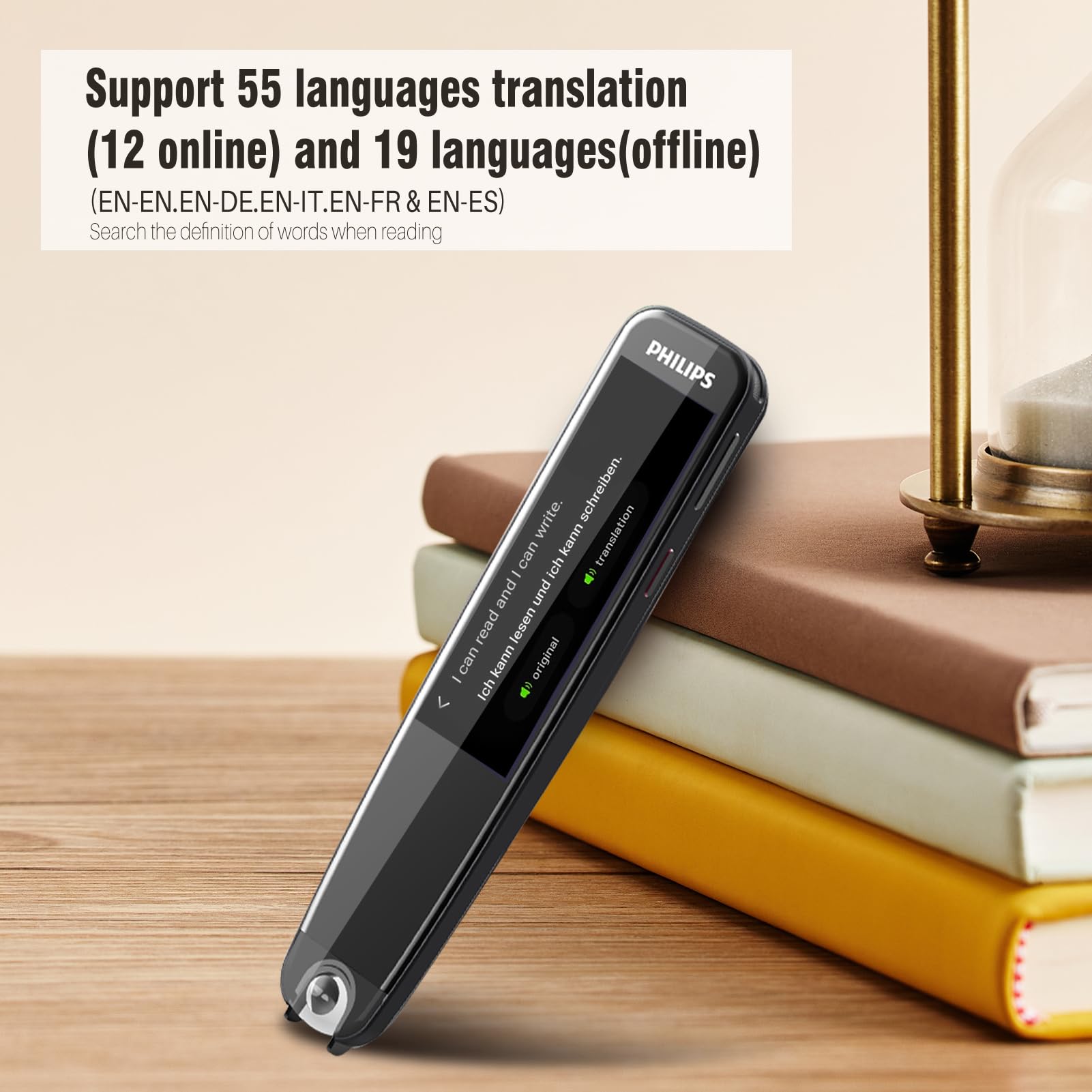 Translation Pen, Scan Reader Pen OCR Digital Pen Reader, Translator Pen Text to Speech Device, Reading Pen for Dyslexia, Wireless Translation Pen Scanner for Business Students Adults