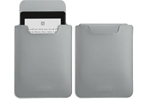 Dadanism Protective Sleeve Case for 7" Kindle Paperwhite 12th 2024, 6.8" Kindle Paperwhite 11th/10th Gen 2021/2018, 6" Kindle 11th Gen 2024 2022/10th Gen 2019/8th Gen 2016, 6" Kobo/Nook eBook, Gray