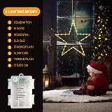 Jsdoin Christmas Window Lights 3 Packs 45 LED Battery Operated with Remote view 6