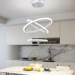 O'NEELDY Modern LED Chandeliers White Pendant Light