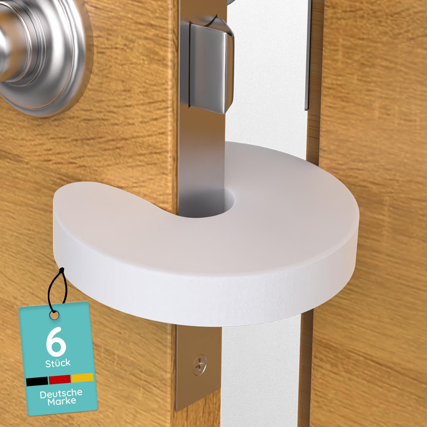 Clamp Protectors for Doors [Pack of 6] - Door Clamp Protection & Door Stopper Baby Made of Foam - Door Clamp Protector Children, Finger Clamp Protection for Doors - Door Protector Baby, Child Safety