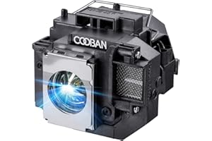 COOBAN ELPLP54 /ELPLP58 Replacement Projector Lamp Bulb with Housing for Epson PowerLite Home Cinema 705HD EX71 EX51 EX31 H309A H310C H328A H328B H331A EX5200 EX7200 EX3200 EB-S9 PowerLite S7 S8+ S9