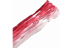 MINGGUXIUYI Natural Mulberry Silk Embroidery Thread, 6 Colors × 22m, Hand-Dyed Gradient, Suitable for Hand Embroidery/Jewelry