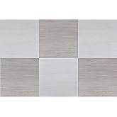 FloorPops Kingsley Natural Peel and Stick Floor Tiles, Cream and White, Checkerboard Vinyl Floor Tiles, Water Resistant, 12 i