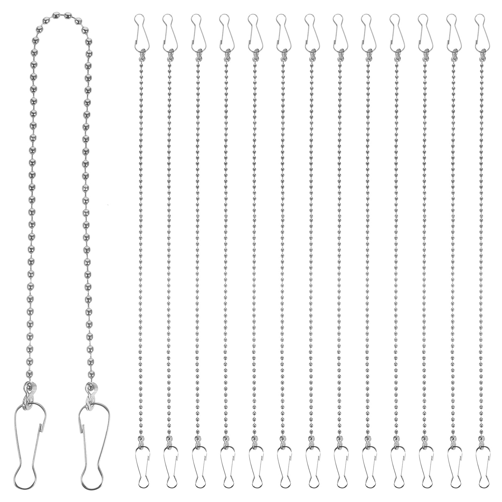 DOITOOL 24 Pack 11.02In Metal Hanging Chains with Hooks for Garden Plant Hangers Bird Feeders Lanterns Billboards Indoor Outdoor Use