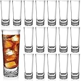 MIVIDE 36 Pack 2 OZ Shot Glasses Set, 60ml Tall Shot Glasses Bulk, Clear Heavy Base Shot Glass, Shot Glass for Vodka, Whiskey, Tequila, Espresso, Liqueurs