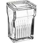 Wheaton 900620 Glass Rectangular 250mL Coplin Staining Jar, with Lid (Case of 6)