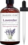 Majestic Pure Lavender Essential Oil, Therapeutic Grade, 4 fl. Oz