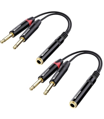 Cavo A Y Hosa YPP-111 1/4 TS Maschio A Due 1/4 TS Femmina Per Audio - Foto 2
