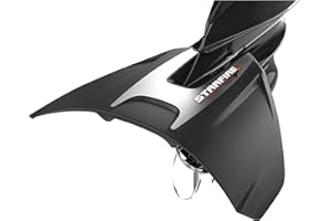 STINGRAY HYDROFOILS Stingray Hydrofoil - Starfire Hydrofoils for 40-300 hp Boats (Black) - No-Drill Engine Stabilizer Fins for Outboard/Outdrive Motors - Made in the USA