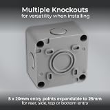 British General BG Outdoor Single Wall Switch with LED Indicator 20A IP66 WP30 view 5