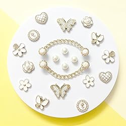 20Pcs Bling Plastic Shoe Charms for Clog Sandals
