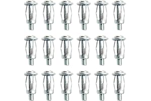 YWNYT 80 Pcs M4 x 20 Petal Nuts Expansion Nut,Jack Nuts with Screws,Short Jacknut Expansion Nut Flat Head Threaded Insert Nut Easy Installation for Hollow Wall Iron Plastic Thin Metal Thin Soft Wall