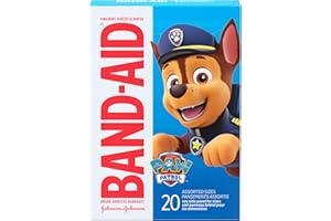 Band-Aid Brand Adhesive Bandages for Minor Cuts & Scrapes, Wound Care Featuring Nickelodeon Paw Patrol Characters for Kids an