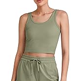 G4Free Workout Tank Tops for Women Slim Fitted U Neck Ribbed Athletic Gym Yoga Cropped Tanks Summer Casual