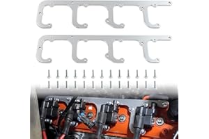 RiAiCiING 5.3L LS Square Ignition Coil Brackets Valve Cover for D581 12558693 LSX Swap Truck LS1 LS3 LS2 LQ4 LQ9 LS6 L92 L99 L33 LR4(Silver)