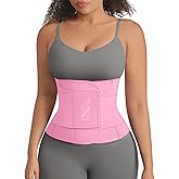 FeelinGirl Waist Trainer Belt for Women Waist Cincher Waist Trimmer Corset Adjustable Hook Loop Tummy Control Slimming