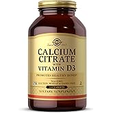 Solgar Calcium Citrate with Vitamin D3, 240 Tablets - Promotes Healthy Bones & Teeth, Supports Musculoskeletal & Nervous Systems - Non-GMO, Gluten-Free, Dairy Free, Kosher - 60 Servings